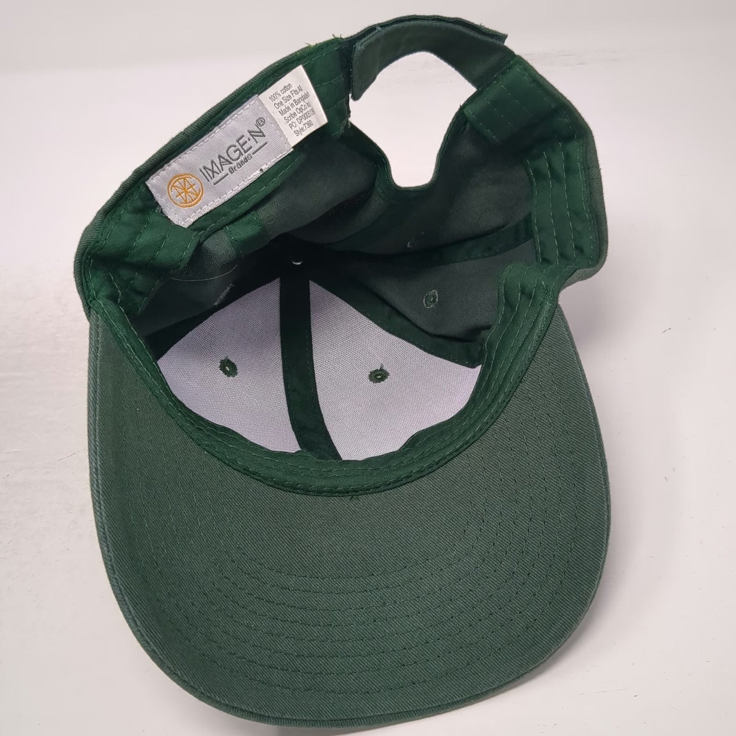 Imagen Brands Baseball Cap Green One Size Siena Cotton Strapback Graphic Hat