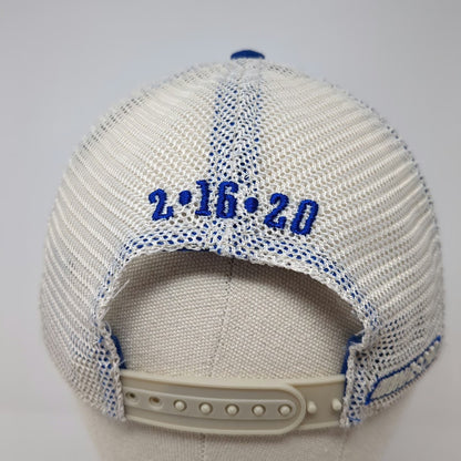 NASCAR Trucker Hat Blue White One Size Daytona 500 2020 Bottle Opener Distressed