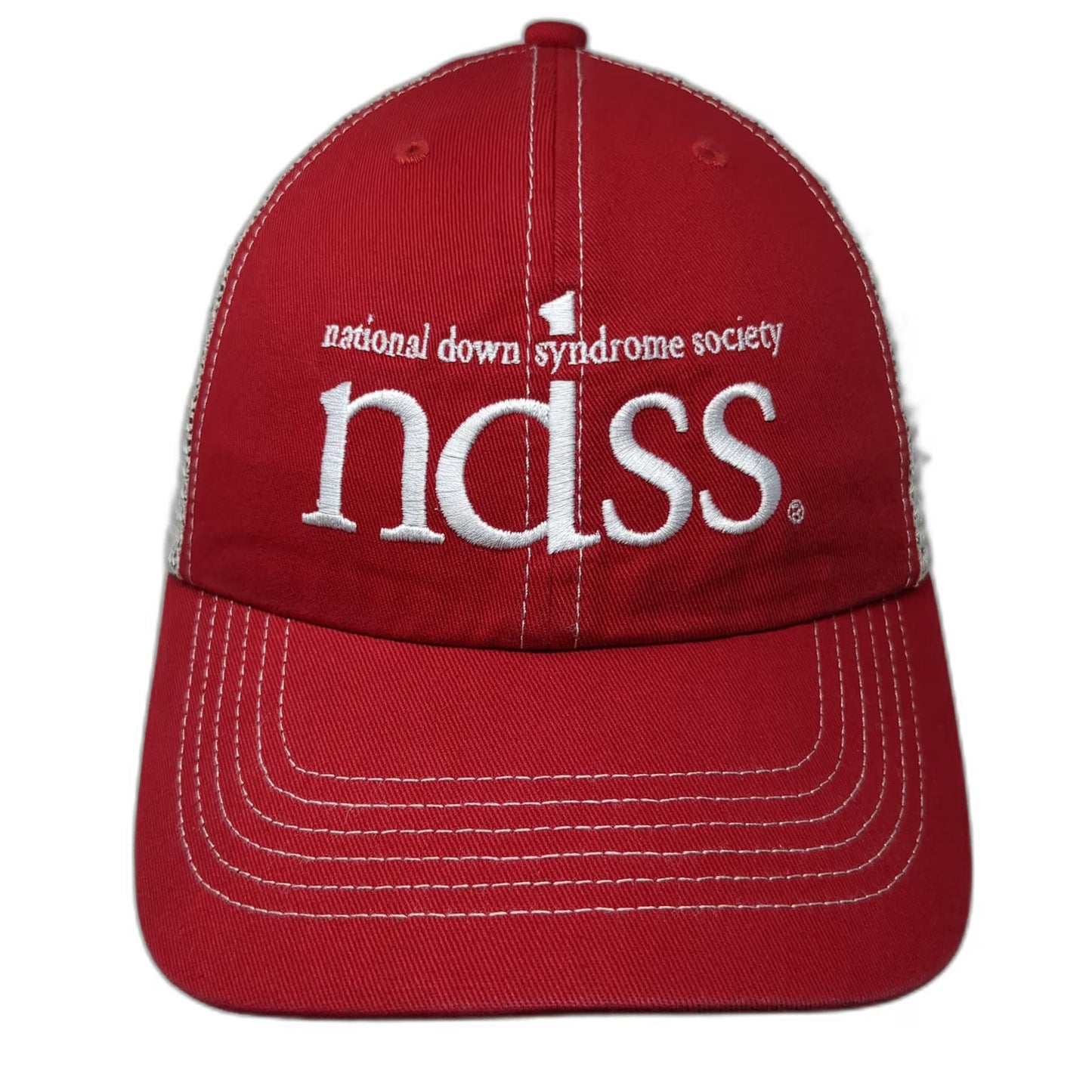 '47 Trucker Hat Red OSFM NDSS National Down Syndrome Society Mesh Snapback Logo