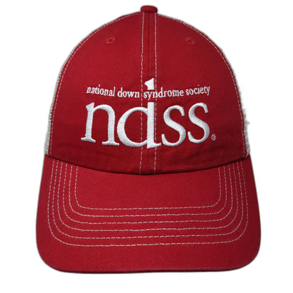 '47 Trucker Hat Red OSFM NDSS National Down Syndrome Society Mesh Snapback Logo