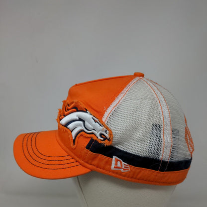 New Era Women's Strapback Hat Orange Embroidered Denver Broncos Logo