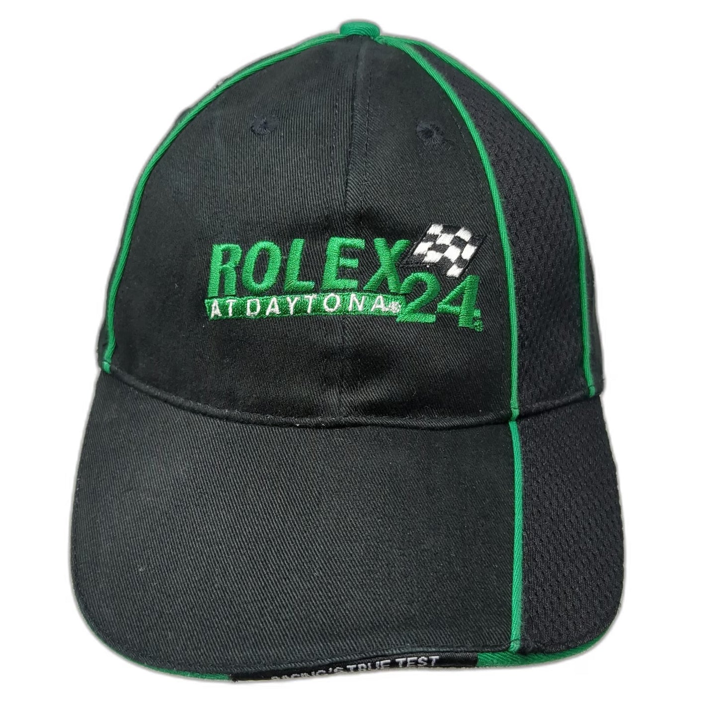 Rolex Daytona 24 2008 Champions Club Black One Size Baseball Cap Hat Mesh Green