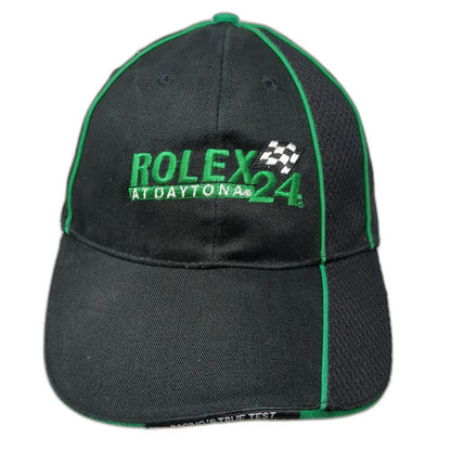 Rolex Daytona 24 2008 Champions Club Black One Size Baseball Cap Hat Mesh Green
