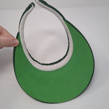 Dockers Clip On Visor Hat Green One Size Embroidered Logo Outdoor