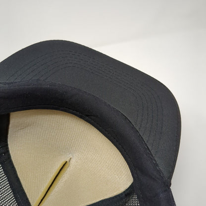 Donna's Tours Snapback Rope Trucker Hat Black OSFA Mesh Back Solid