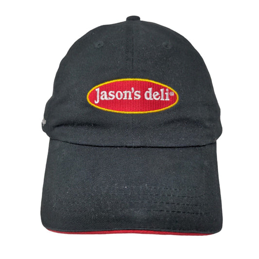 Jason's Deli Strapback Hat Black One Size Please Eat Responsibly