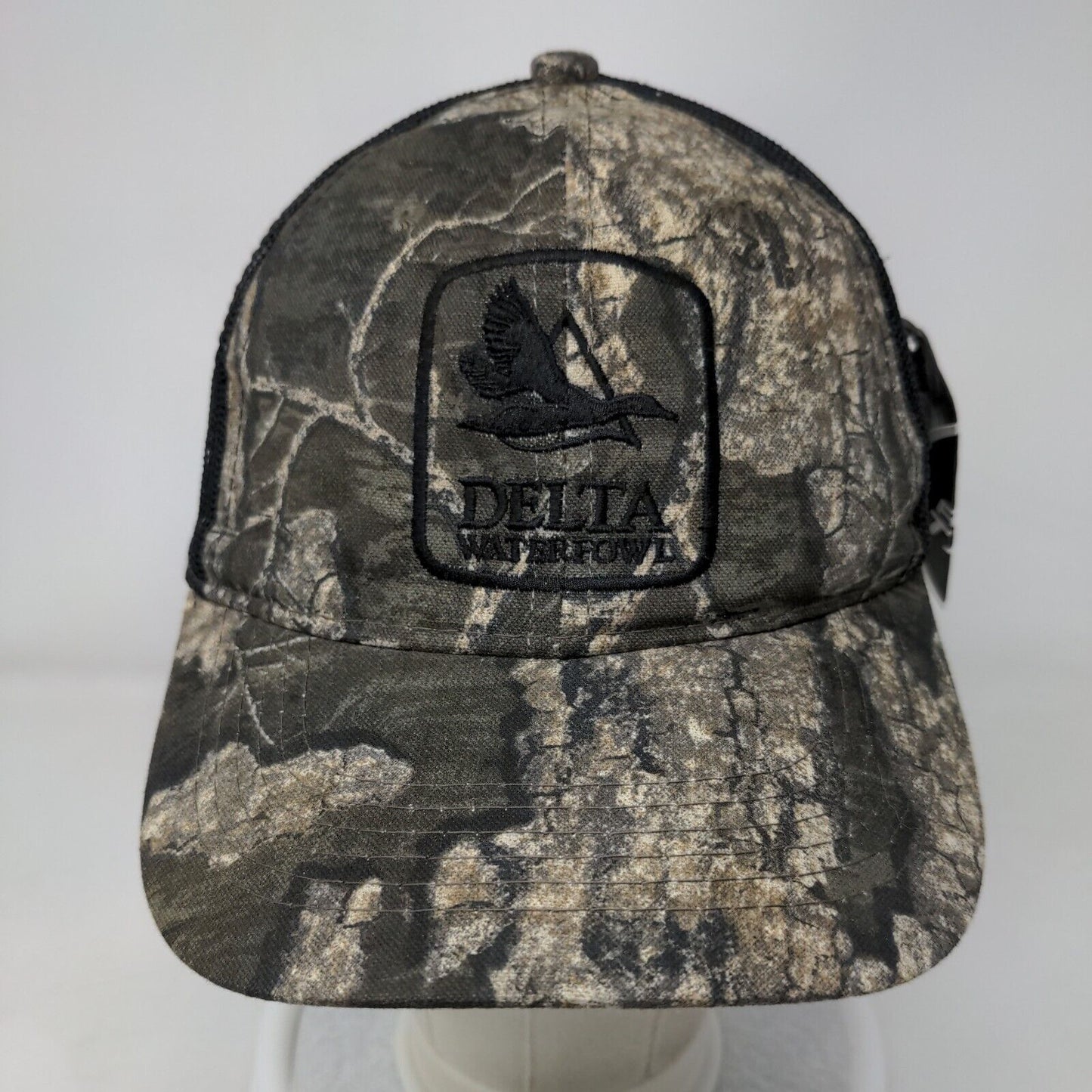 Delta Waterfowl Snapback Trucker Hat Camouflage OSFM Mesh Back Outdoor Cap