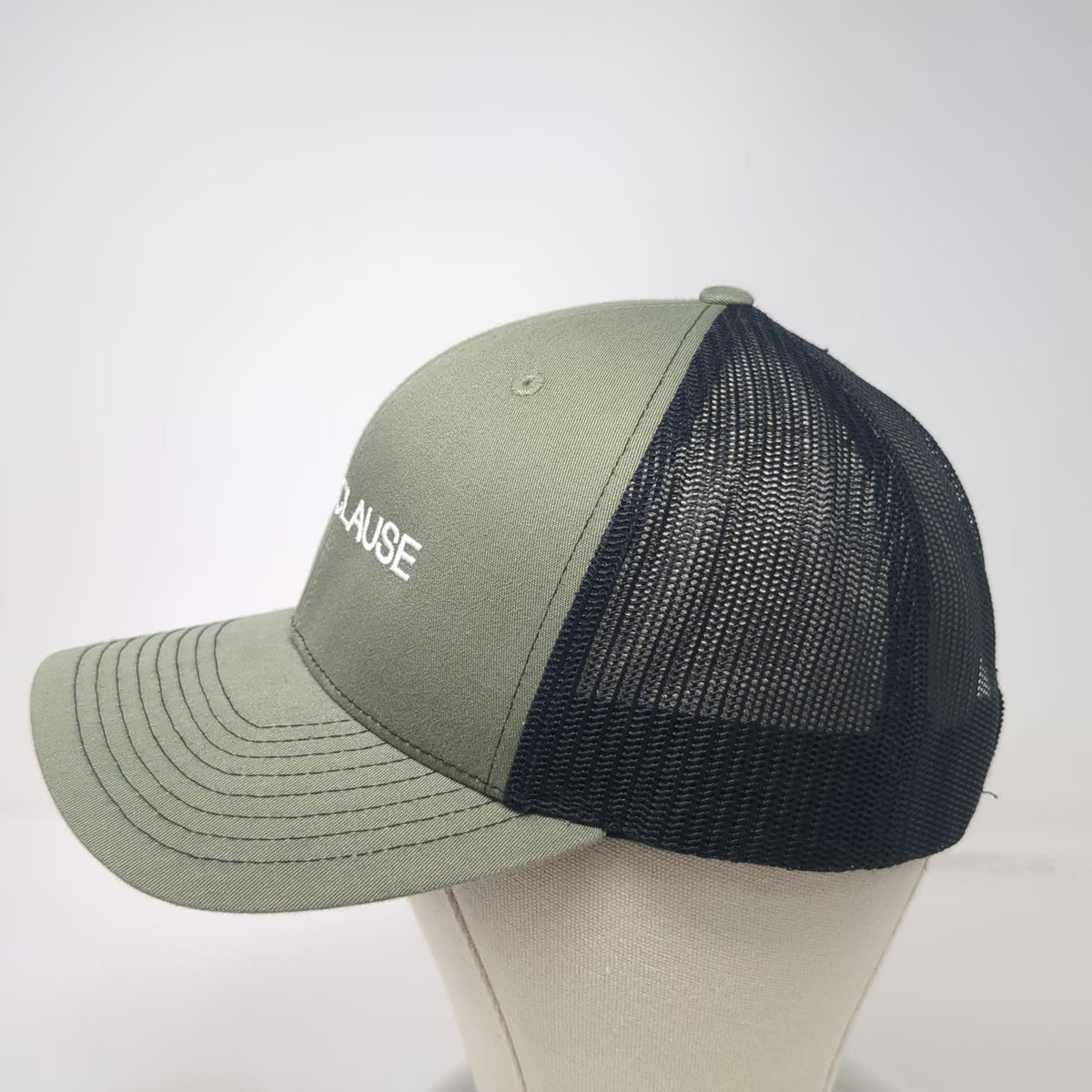 Richardson Trucker Hat Green One Size HM CLAUSE Embroidery Mesh Snapback