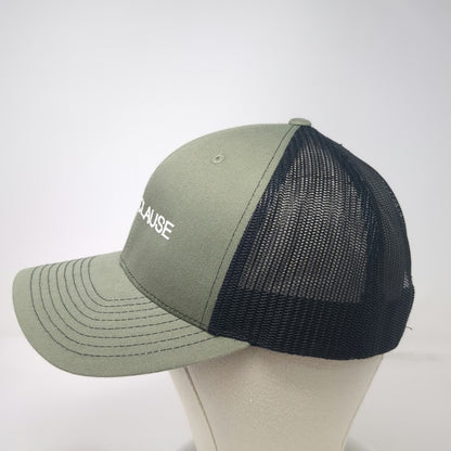 Richardson Trucker Hat Green One Size HM CLAUSE Embroidery Mesh Snapback