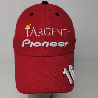 Targent Pioneer Men's Fitted Hat Red OSFA Embroidered #16 Rahal Letterman Racing