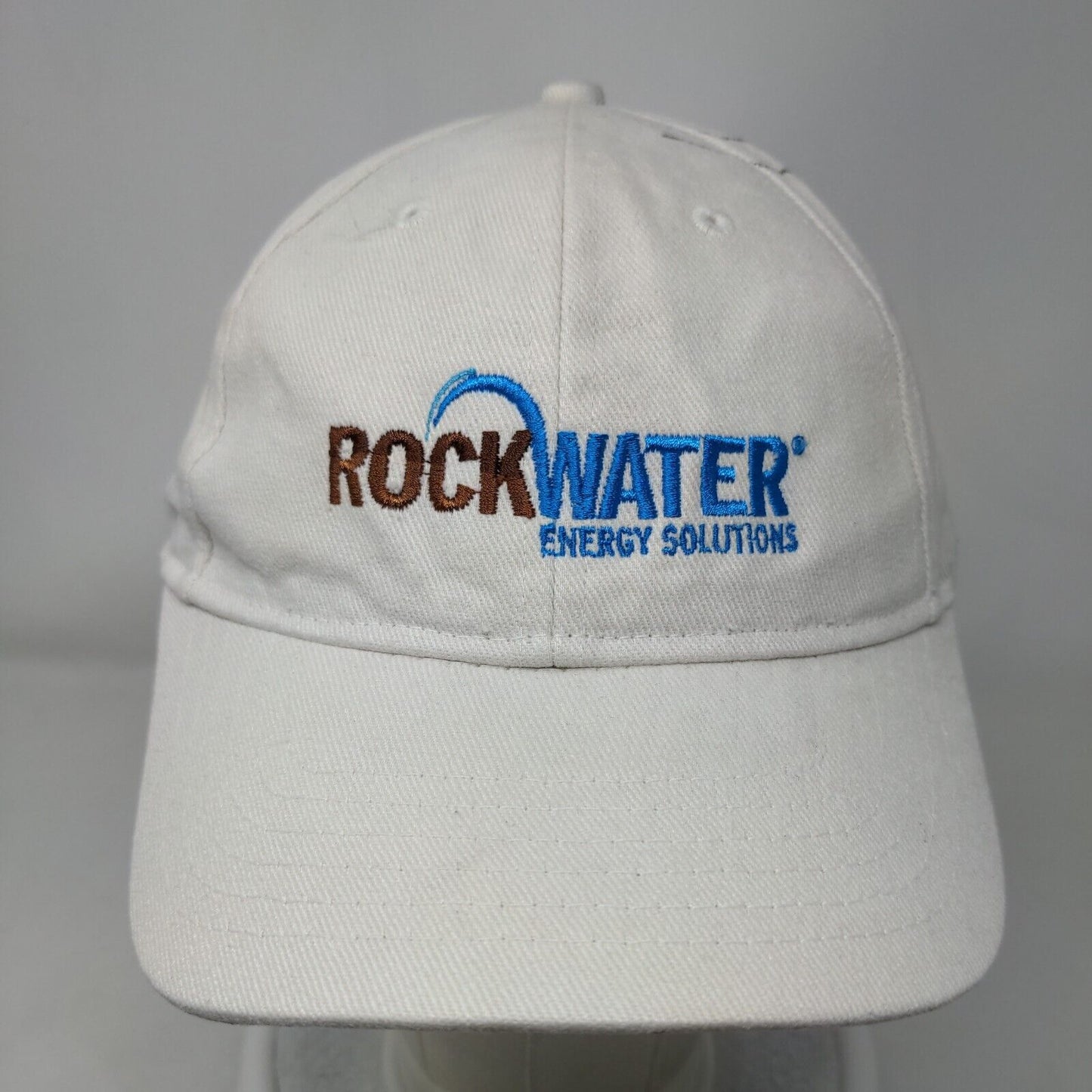 Rockwater Energy Solutions Strapback Hat Cream OSFA Embroidered Kati