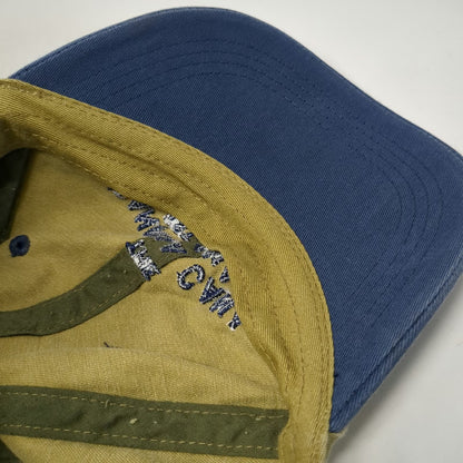 Panalboa Baseball Cap Beige Blue One Size Panama Canal Est 1914 Adjustable Hat