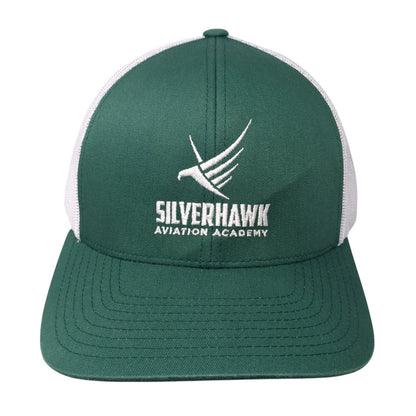 Silverhawk Aviation Academy Trucker Hat Green OS Adjustable Mesh Pacific Headwea
