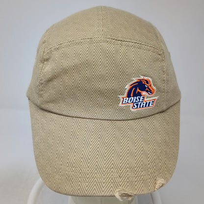 Boise State Broncos NCAA Nike 5 Panel Hat Beige One Size Herringbone Strapback
