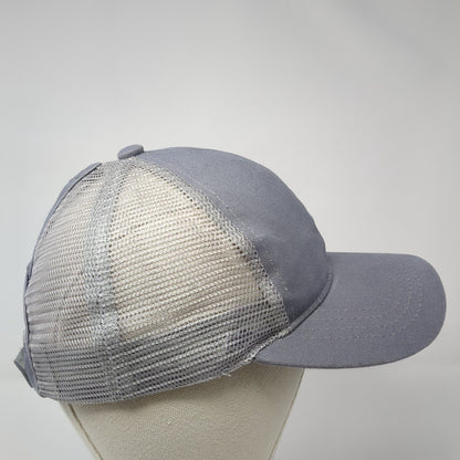 C.C Exclusives Strapback Trucker Hat Gray One Size Ponytail Blank