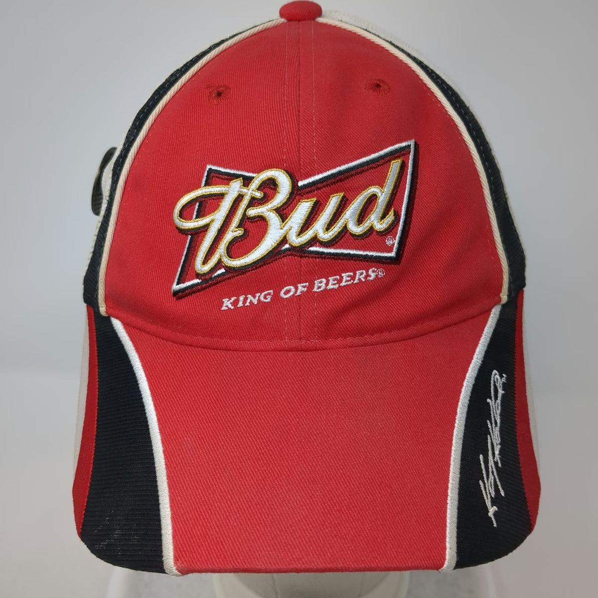 Chase Authentics Baseball Cap Red White NASCAR One Size Kasey Kahne Bud Hat