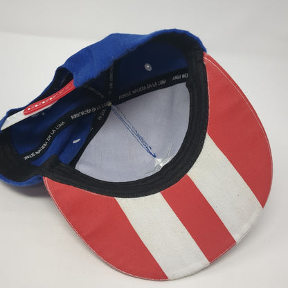 Puerto Rico Flag Boricua Snapback Cap Multicolor One Size Adjustable Patriotic