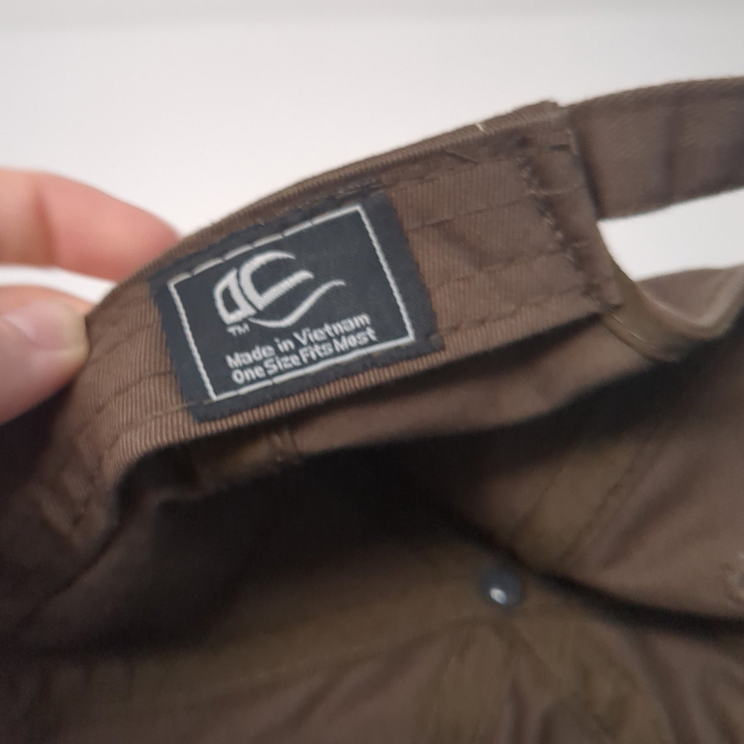 White Hole Resort Slideback Hat Brown One Size Adjustable Outdoor Cap