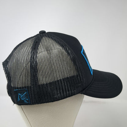 Otto Trucker Hat Black One Size Lake Tahoe Mountains Calling Mesh Back Snapback