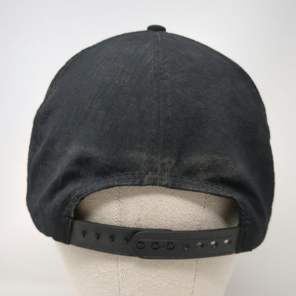d&D Jim Beam 5 Panel Black Hat One Size Nylon Snapback Rope Detail Logo Seal B