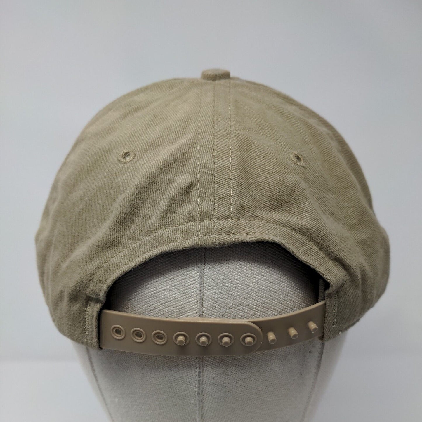 Hard Rock Hotel Las Vegas Snapback Hat Tan OSFA Striped Embroidered