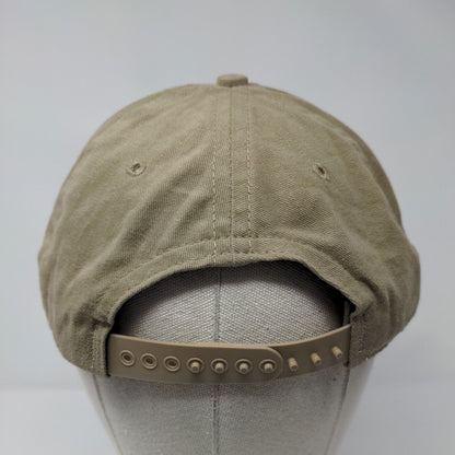 Hard Rock Hotel Las Vegas Snapback Hat Tan OSFA Striped Embroidered