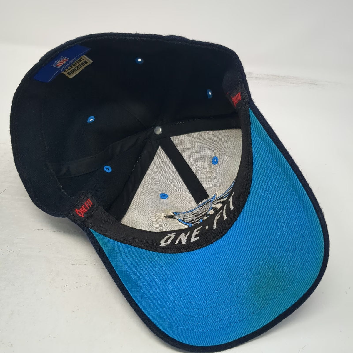 Carolina Panthers NFL Reebok Baseball Cap Blue One Size One-Fit Stretch Hat
