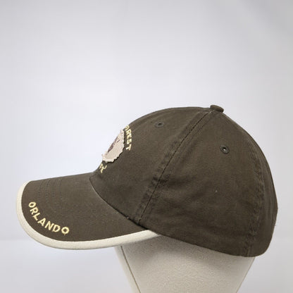 Rainforest Cafe Orlando Slideback Hat Brown One Size Adjustable Embroidered