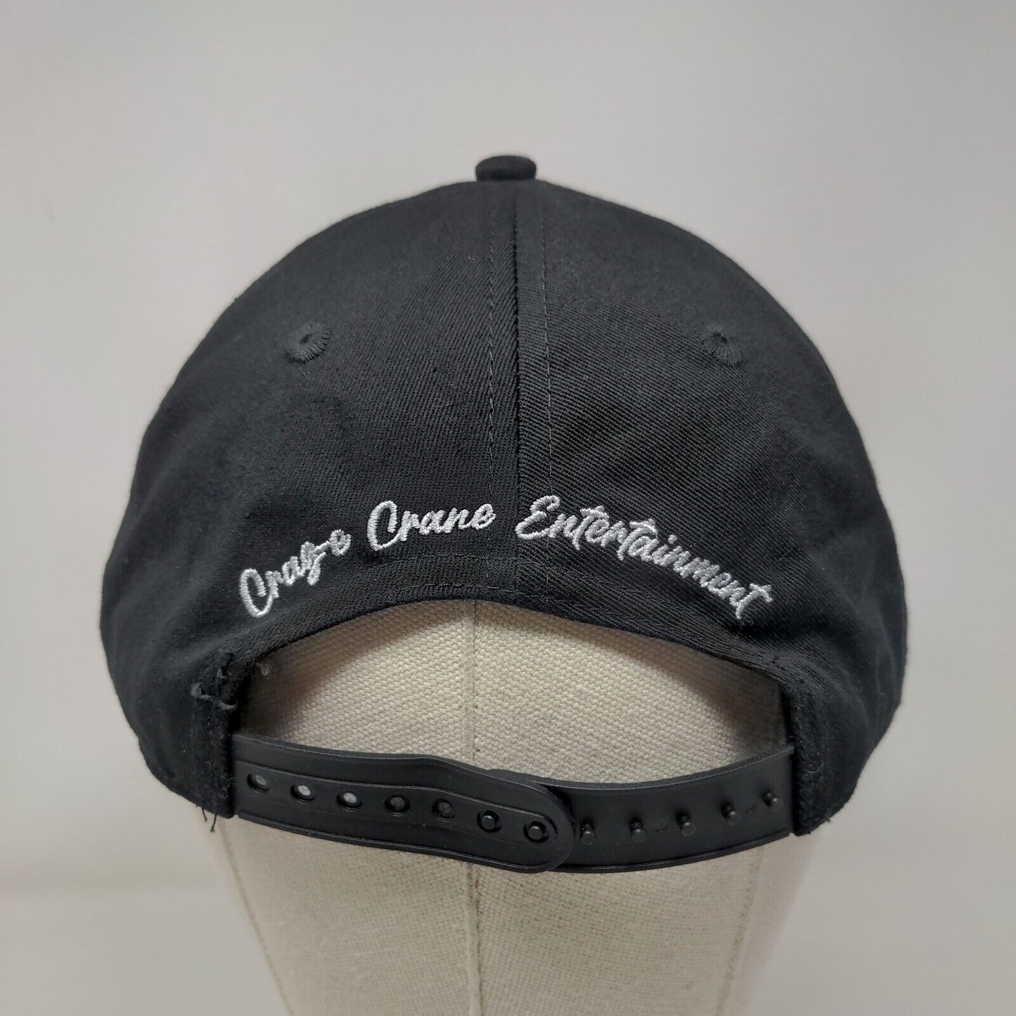 Craz-e Crane Entertainment Snapback Hat Black One Size Embroidered