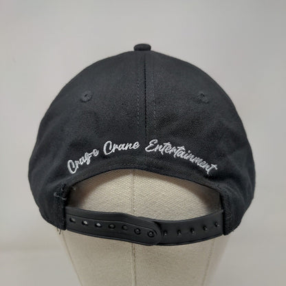 Craz-e Crane Entertainment Snapback Hat Black One Size Embroidered
