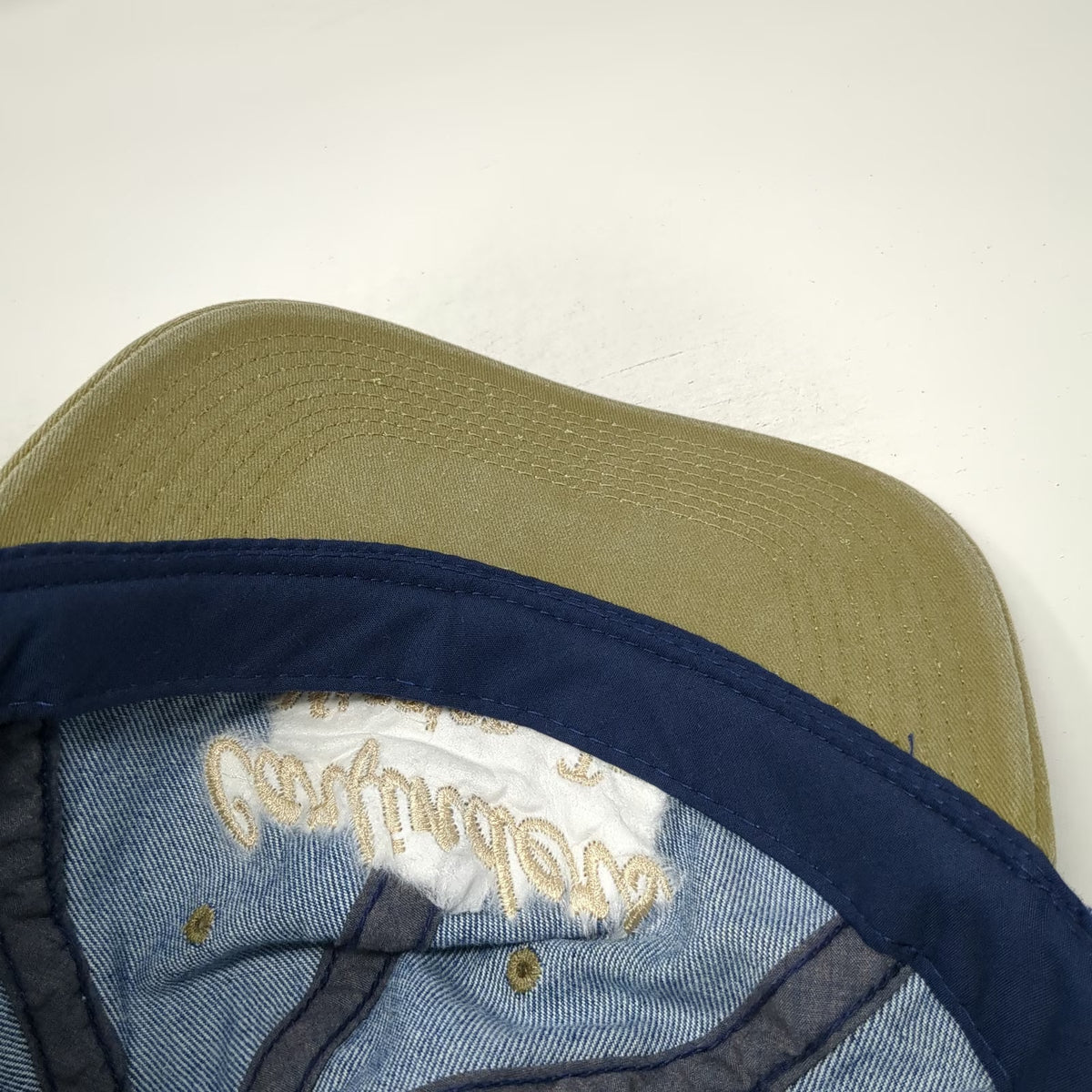 YoungAn Baseball Cap Blue Beige One Size Carfinders Mission Tx Strapback Hat