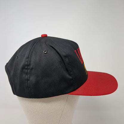 Black Red Baseball Cap One Size Lawson Racing Embroidered Snapback Twill Hat