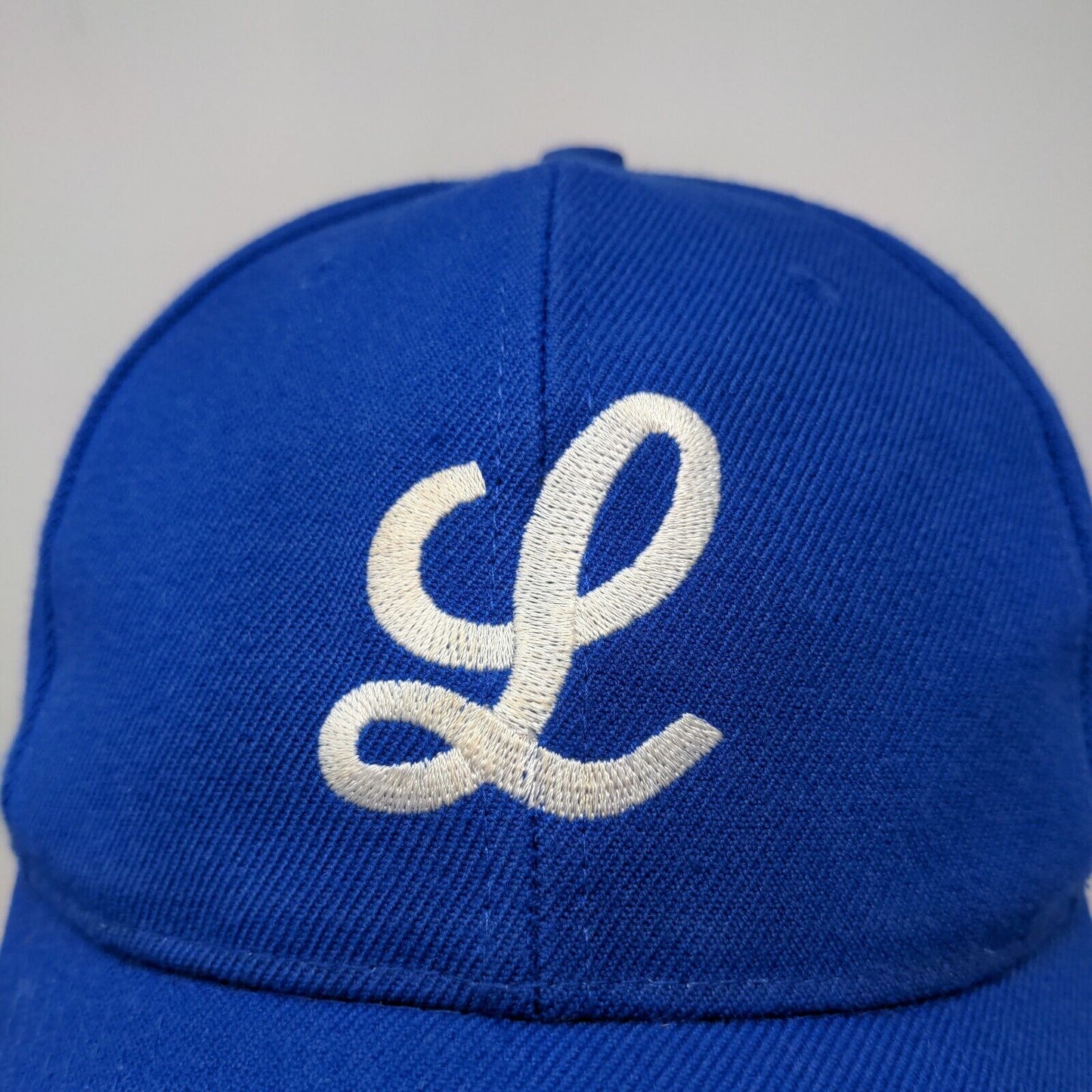 San Sun Men's Snapback Hat Blue Size OSFA Embroidered L Logo