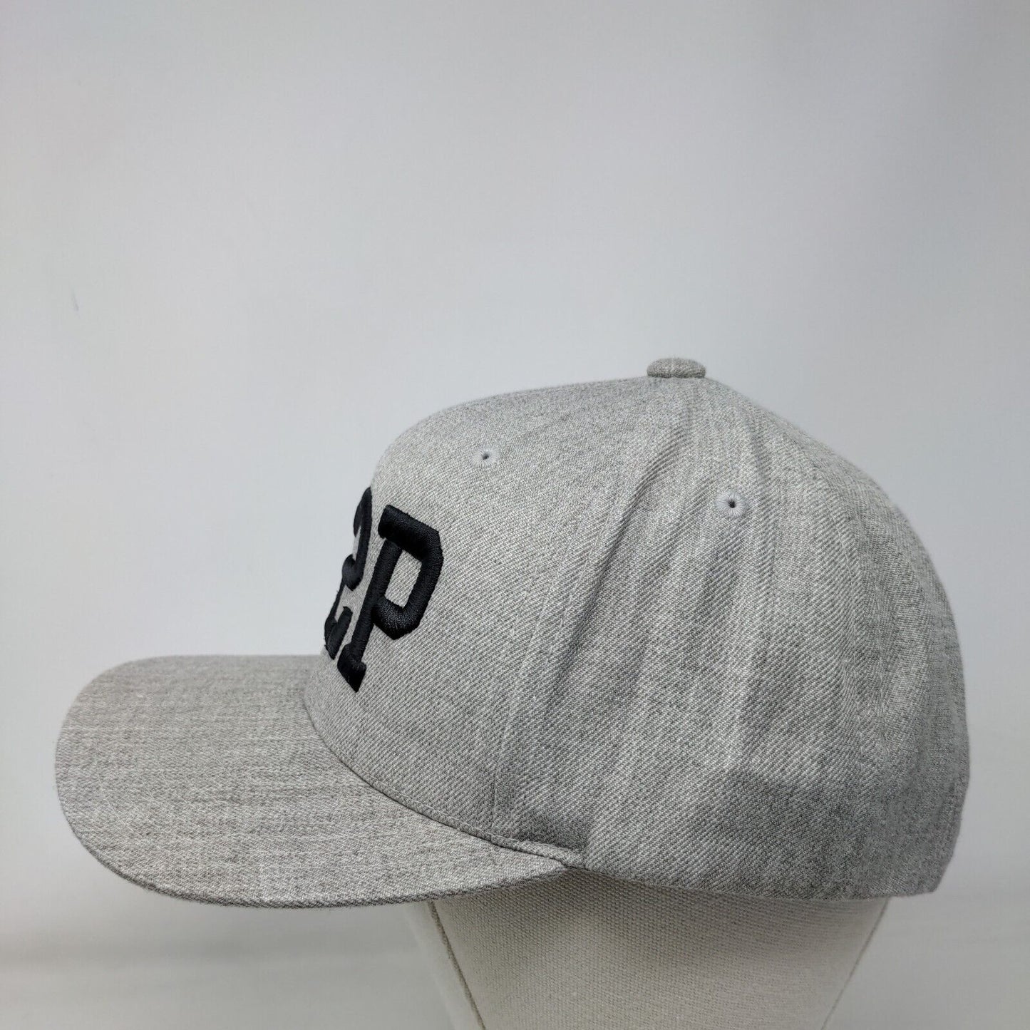 A2P Snapback Hat Gray One Size Embroidered 6 Panel The Classics Yupoong