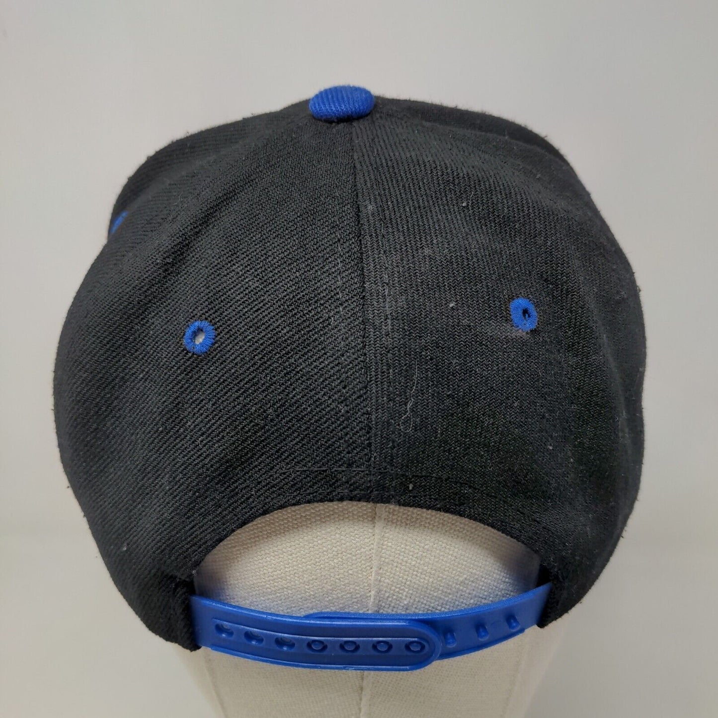 Unbranded Men's Snapback Hat Black Blue Embroidered Los Angeles Logo