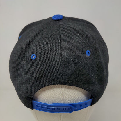 Unbranded Men's Snapback Hat Black Blue Embroidered Los Angeles Logo