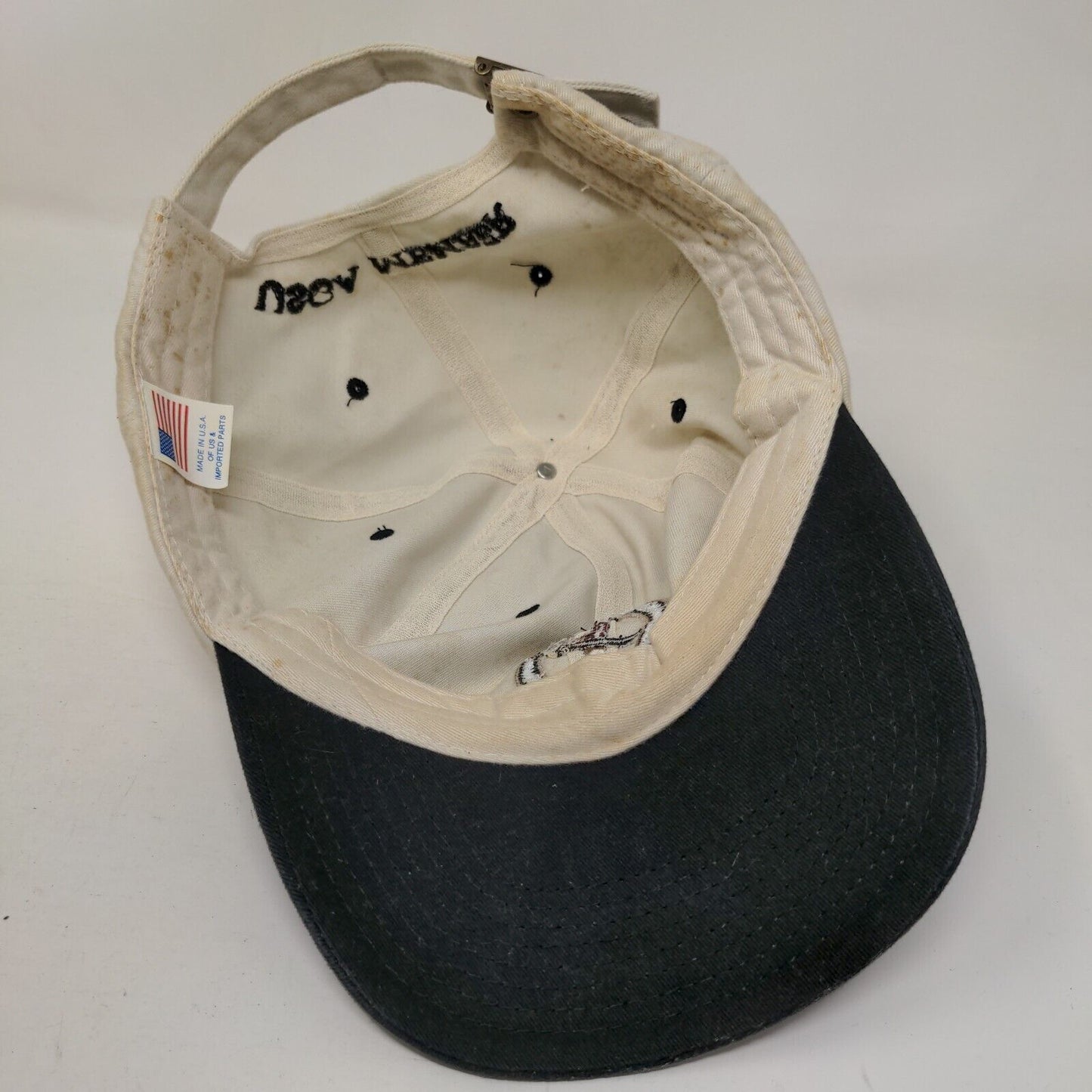 2002 US Open Bethpage Black Slideback Hat Cream One Size USGA Member