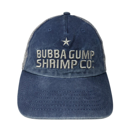 Bubba Gump Shrimp Co. Snapback Trucker Hat Blue One Size Adjustable Mesh Back