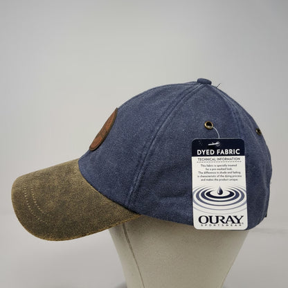 Ouray Baseball Cap Blue One Size The Ascendant 2024 Leather Patch Slideback Hat