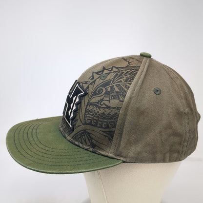Hawaii Rainbow Warriors NCAA Hawaiian Headwear Snapback Green OSFM Hat Tribal