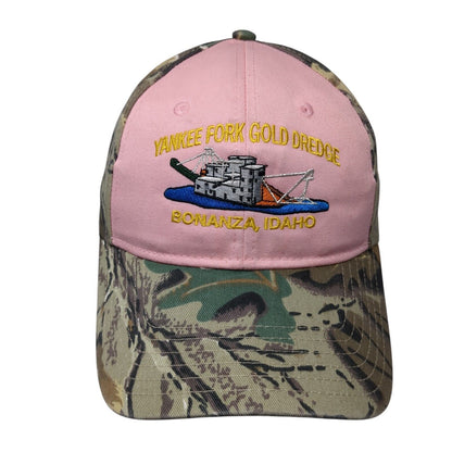 Yankee Fork Gold Dredge Bonanza Idaho Strapback Hat Camo OS Adjustable Otto