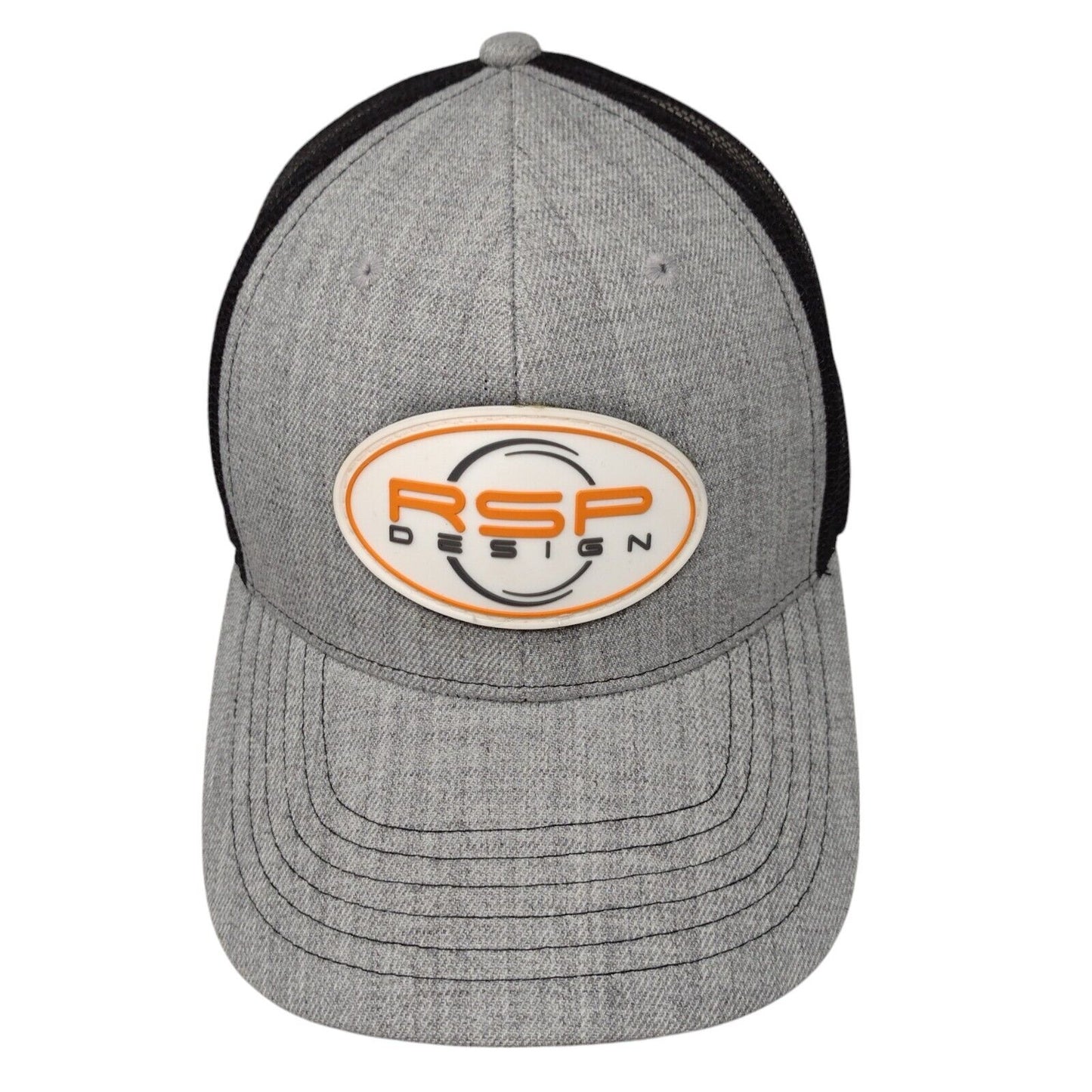 RSP Design Patch Snapback Mesh Back Trucker Hat Gray OSFA Cap America