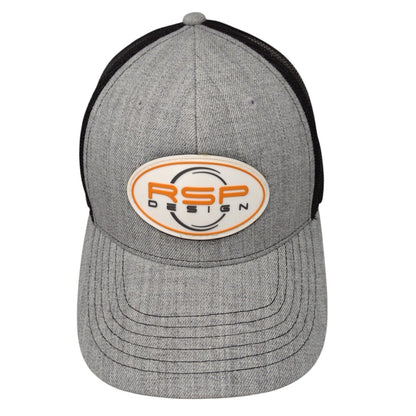RSP Design Patch Snapback Mesh Back Trucker Hat Gray OSFA Cap America