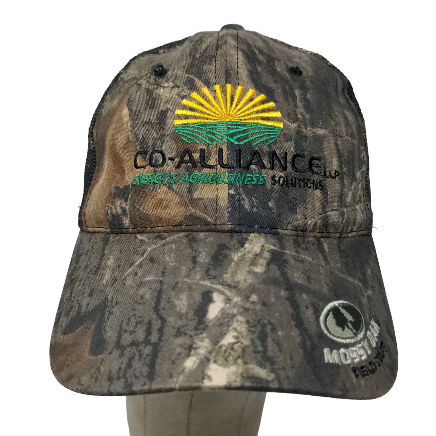 Mossy Oak Men's Strapback Hat Camo Size OSFM Embroidered Co-Alliance Logo