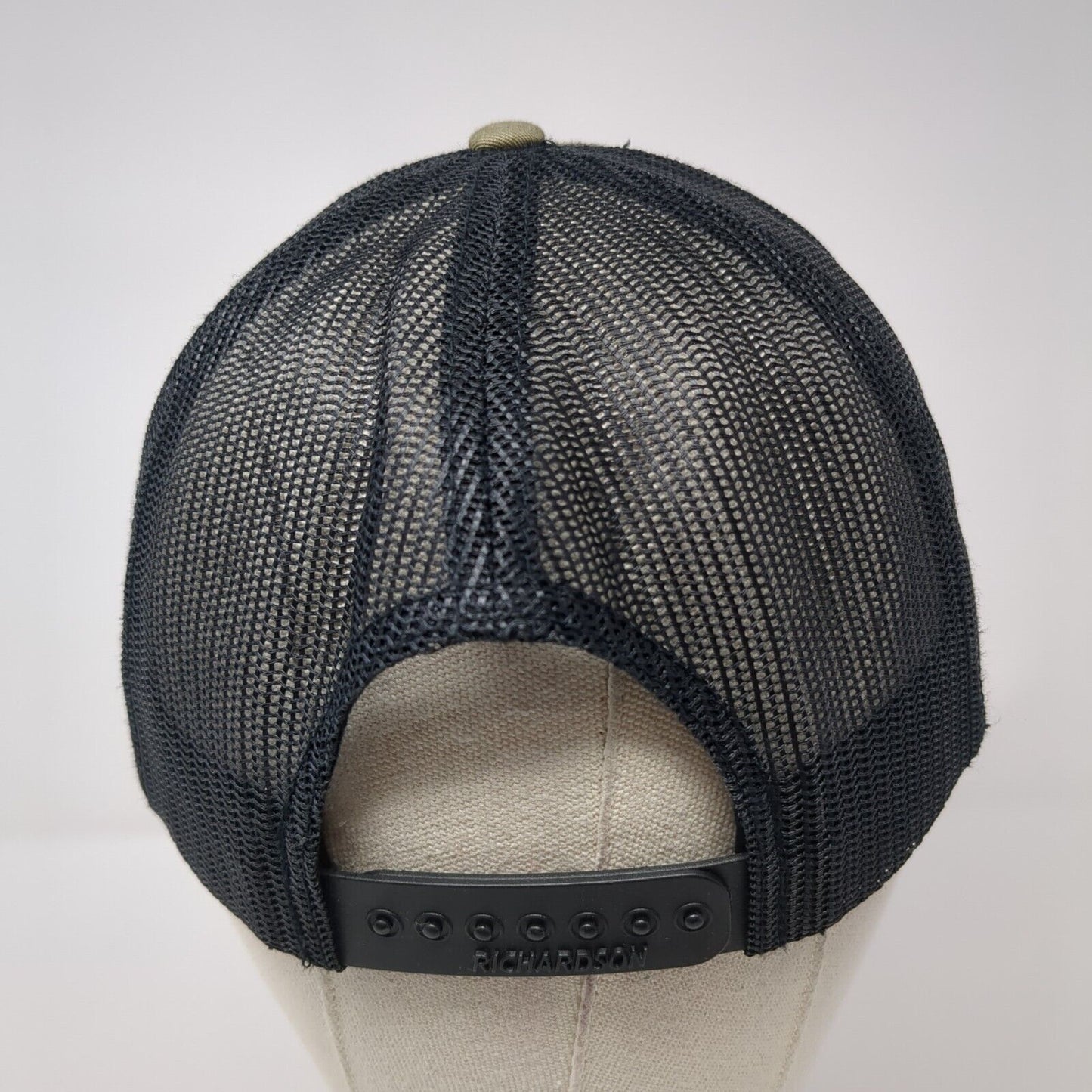 ESI Snapback Mesh Back Trucker Hat Green One Size Adjustable 6 Panel