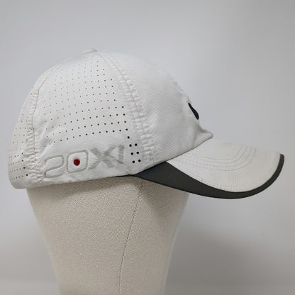 Nike Golf Baseball Cap Beige One Size Perforated 20XI Strapback Hat Swoosh Sport