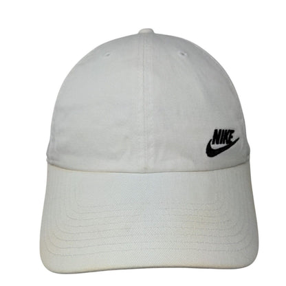 Nike Slideback Hat White OSFM Adjustable Embroidered Swoosh Heritage86 6 Panel