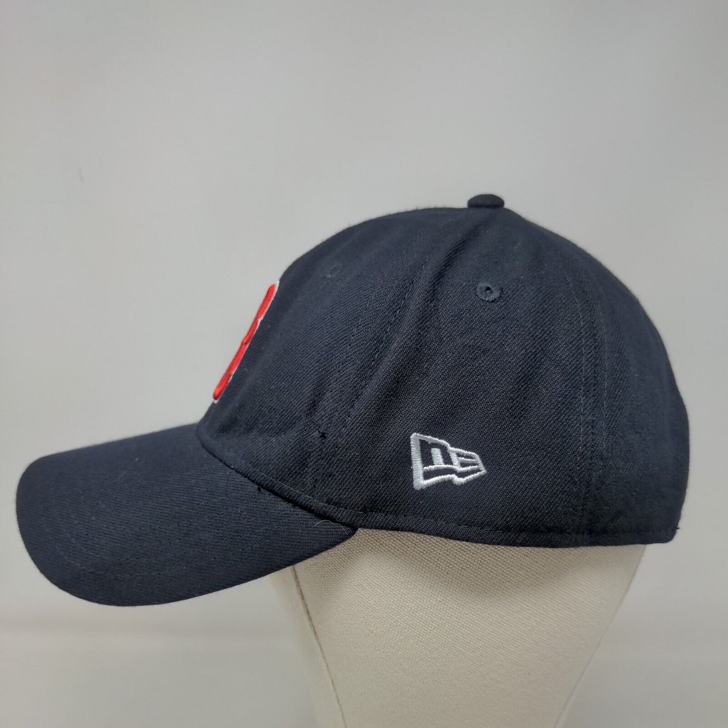 New Era Men's Strapback Hat Blue OSFM Embroidered Boston Red Sox Logo 9Forty