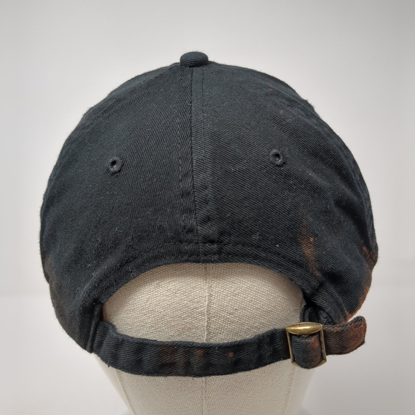 Secret Orchard Slideback Hat Black Embroidered Logo Adjustable 100% Cotton