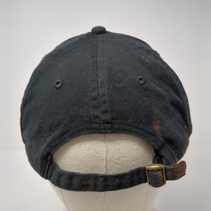 Secret Orchard Slideback Hat Black Embroidered Logo Adjustable 100% Cotton